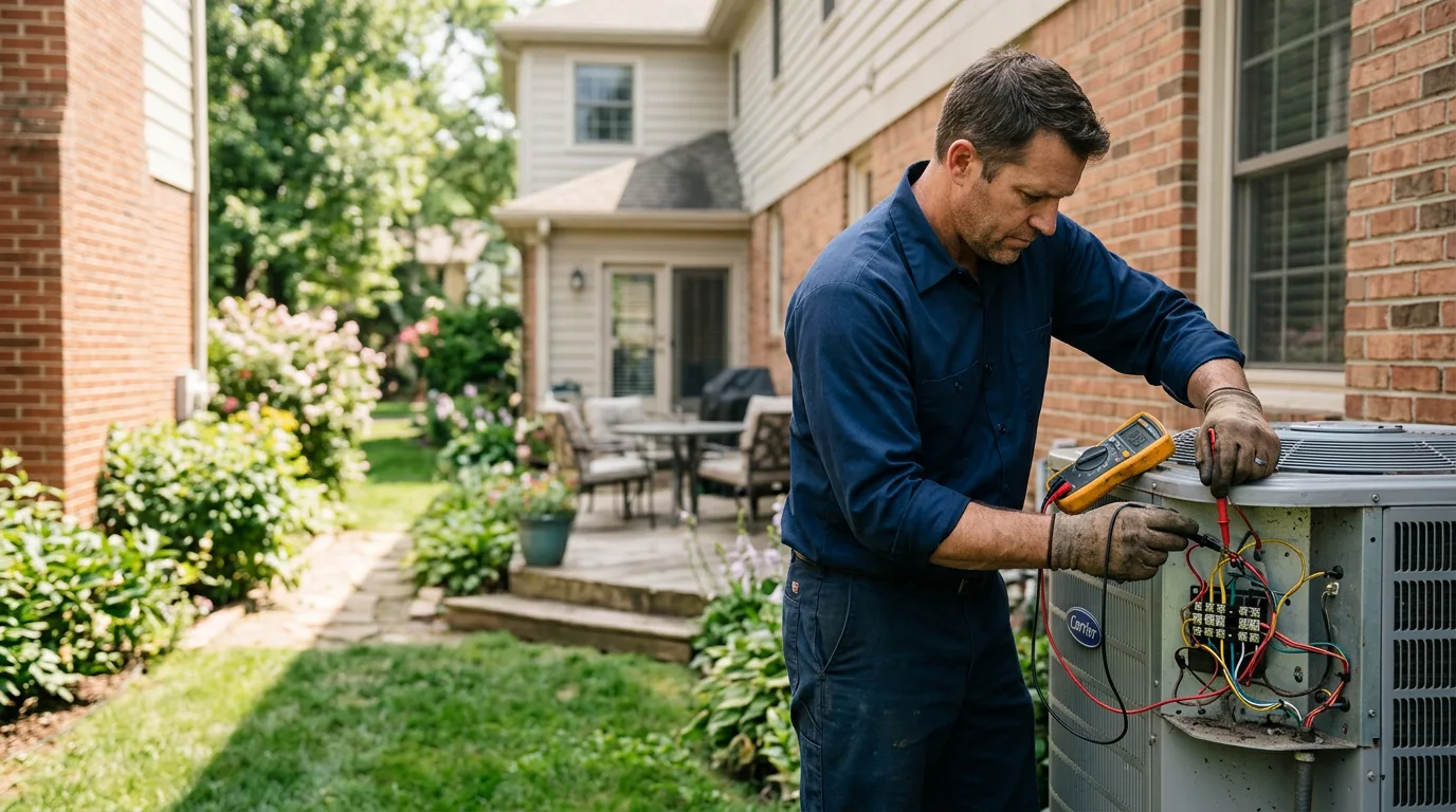 HVAC technician working near Houlton, WI